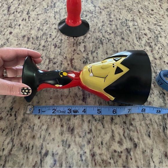 Count Dracula cups vintage tumblers goblets vampire Halloween set of 2 plastic - Picture 6 of 7